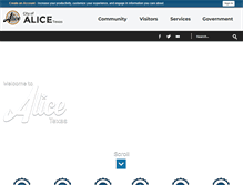 Tablet Screenshot of cityofalice.org
